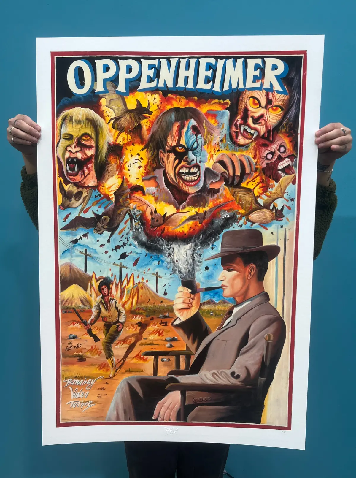 Oppenheimer - Limited Edition Archival Giclée Print From Static Medium By Farkira 1