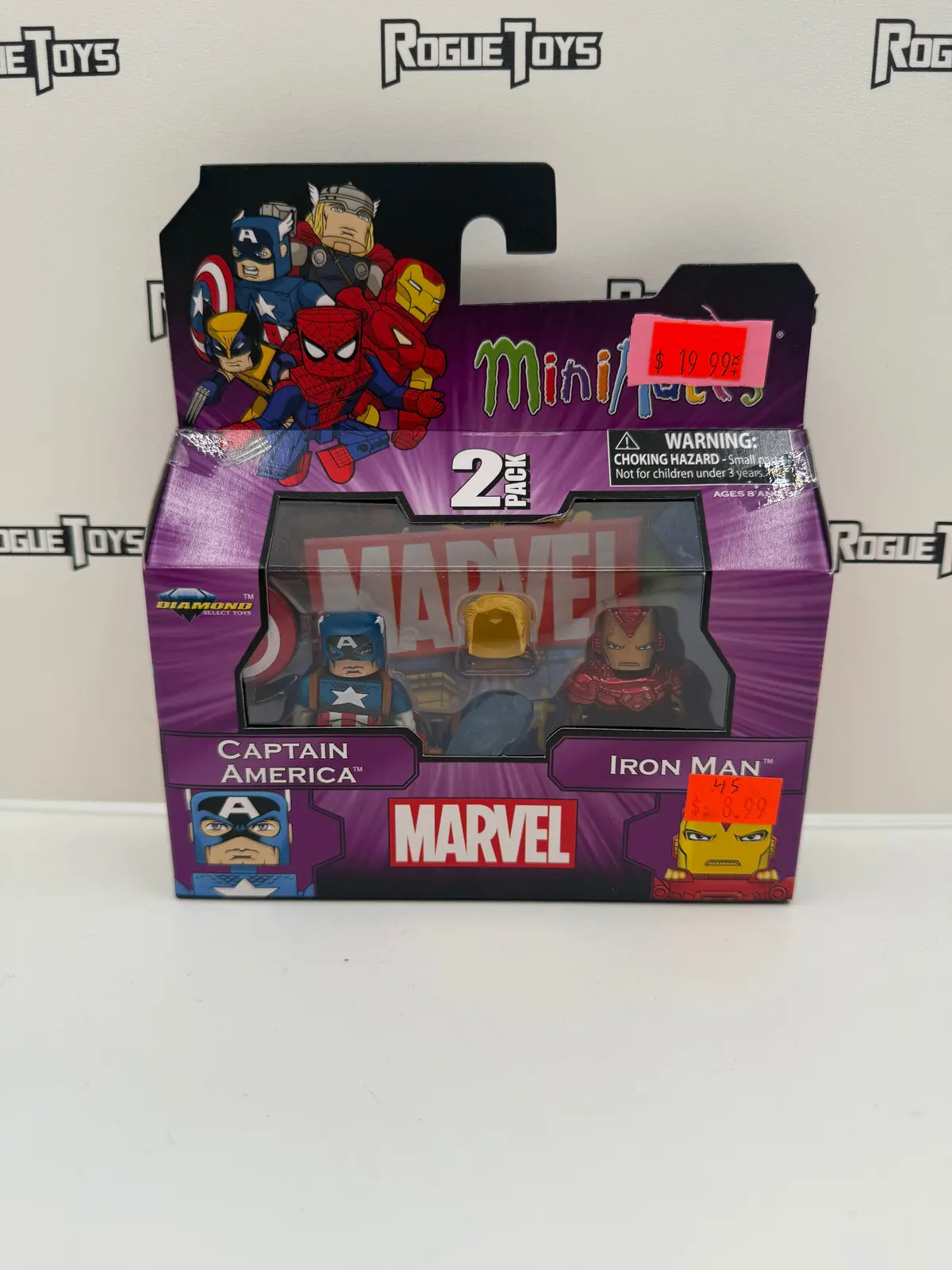 Diamond Select Toys Marvel Minimates Captain America & Iron Man 2-Pack 1
