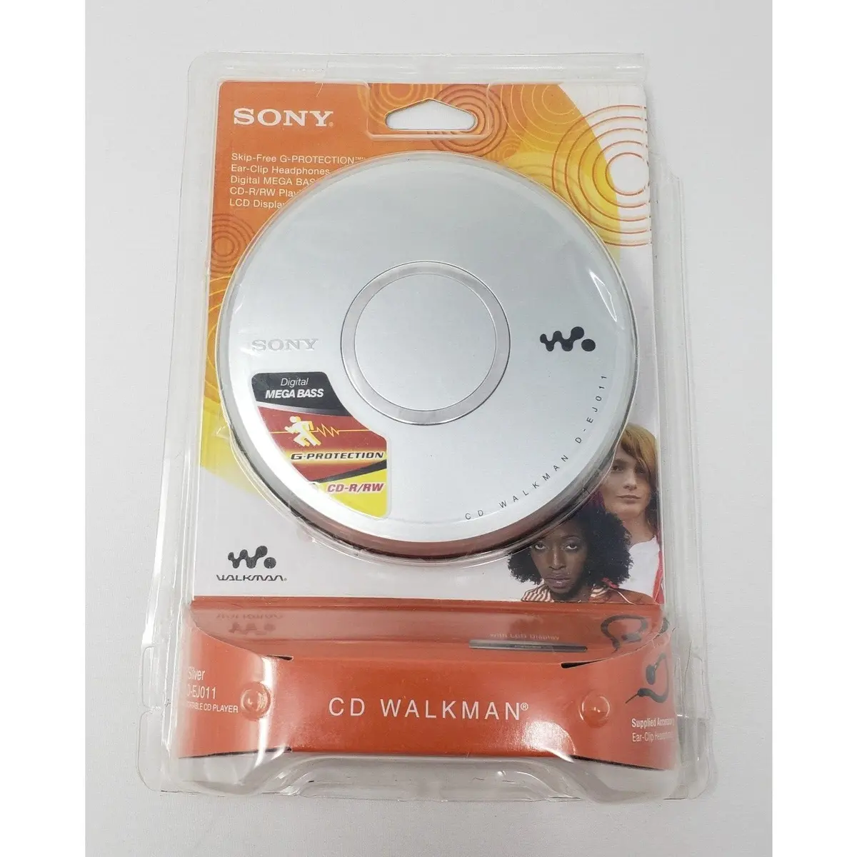 Sony Cd Walkman D-Ej011 Silver Portable Cd-R Player 2007 Brand New Sealed 1