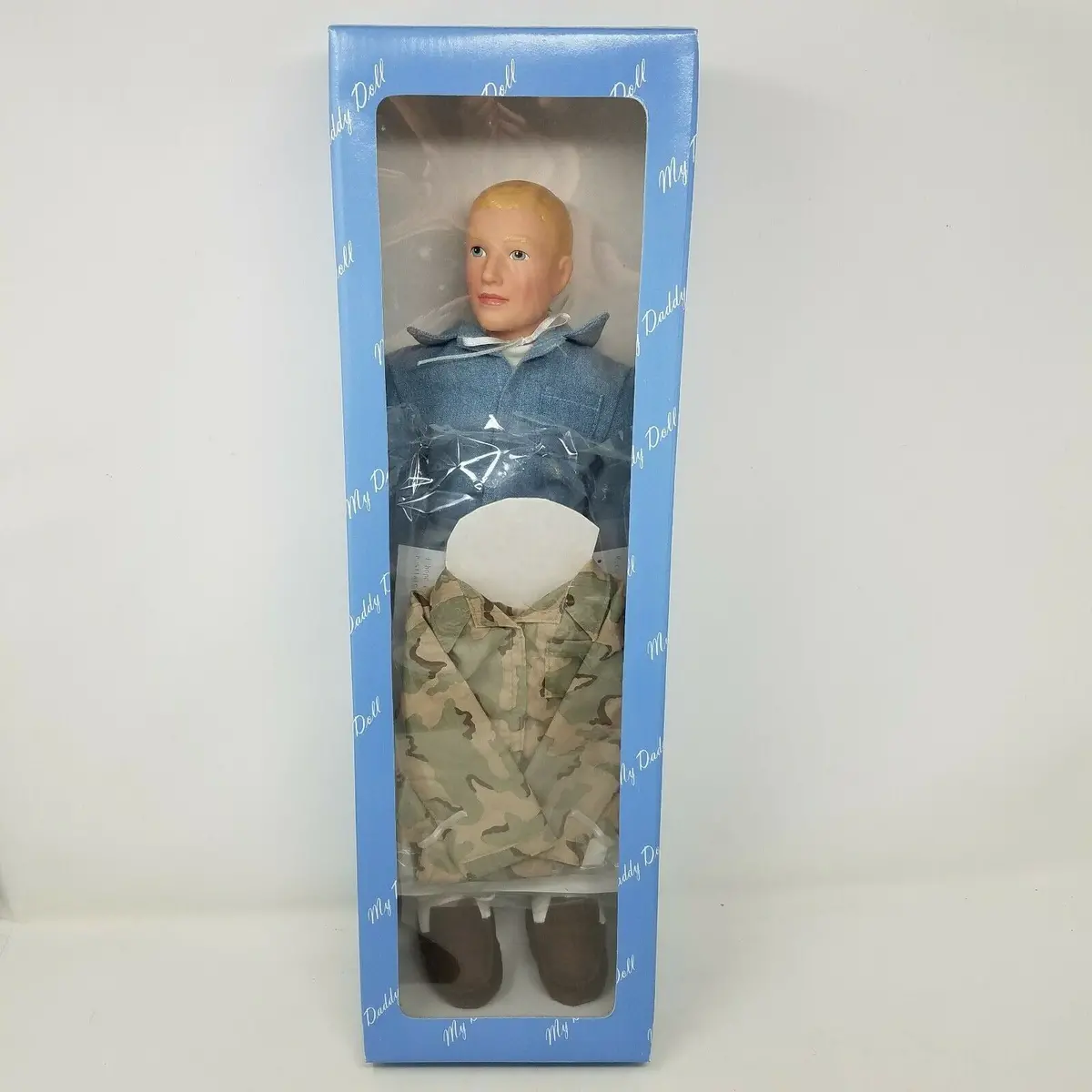 My Daddy Doll Fatigues Outfits 17" Blonde Crewcut Modest Military Man Sounds 1