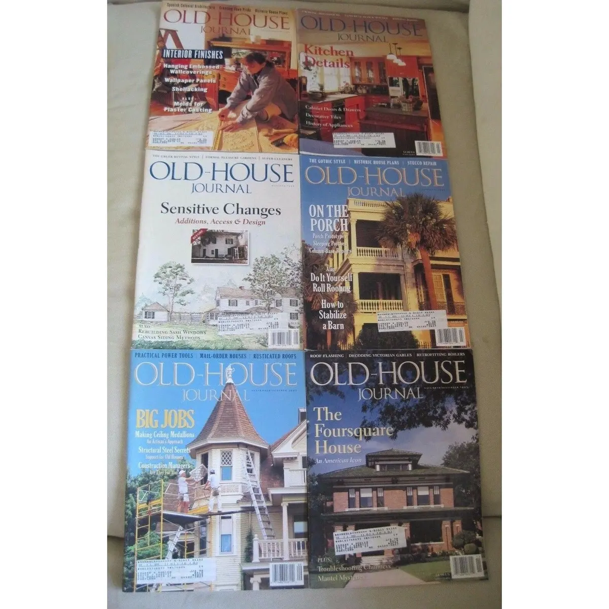 Old House Journal Back Issues Magazines Lot Of 6 Entire Year 1995 Diy Remodeling 1