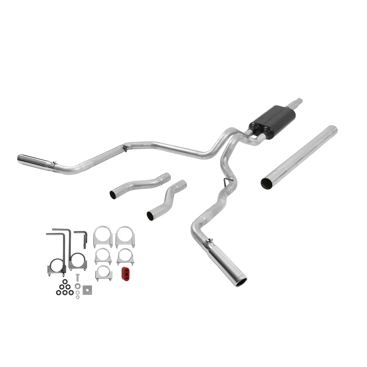 Flowmaster American Thunder 3" Dual Exit Cat-Back Exhaust - 1987-1996 Ford F-Series 1