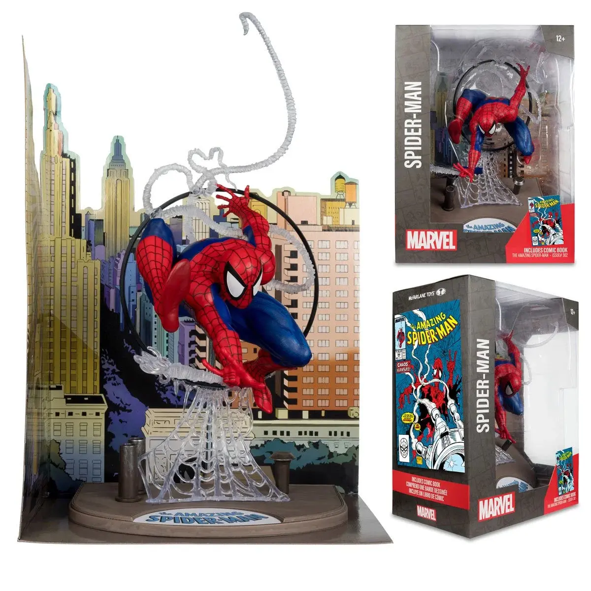 Mcfarlane - Marvel Collection - Spider-Man (Amazing Spider-Man #302) 1:6 Scale Posed Figure (14771) Last One! 1