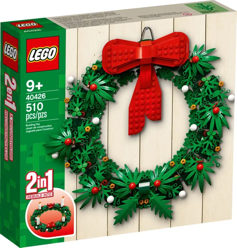 Lego Exclusives - Christmas Wreath 2-In-1 (40426) Building Toy Low Stock 1