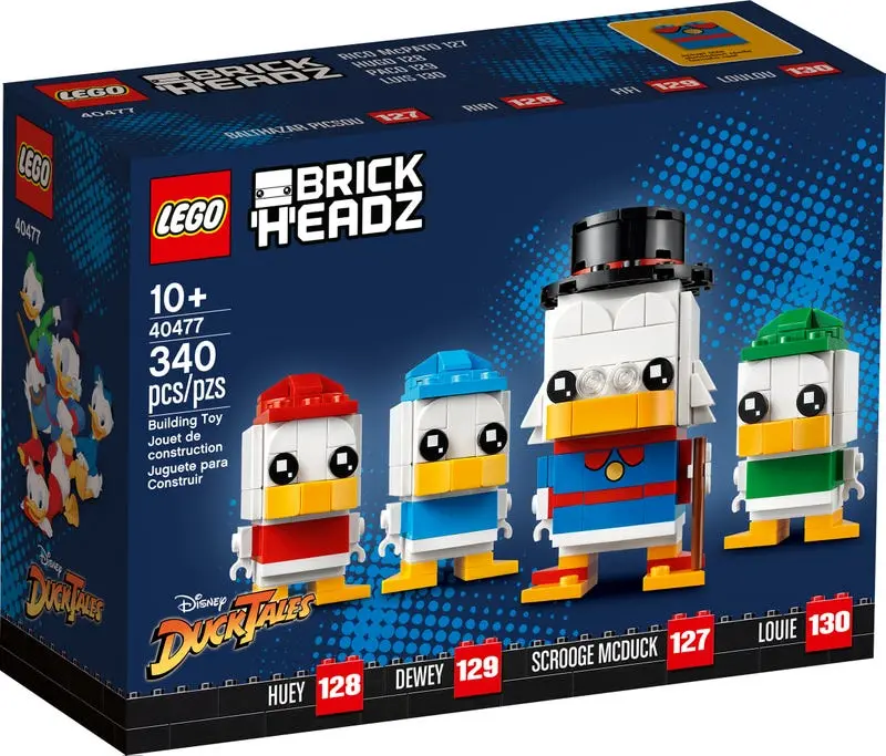 Lego Brickheadz - Scrooge Mcduck, Huey, Dewey & Louie (40477) Retired Building Toy Last One! 1