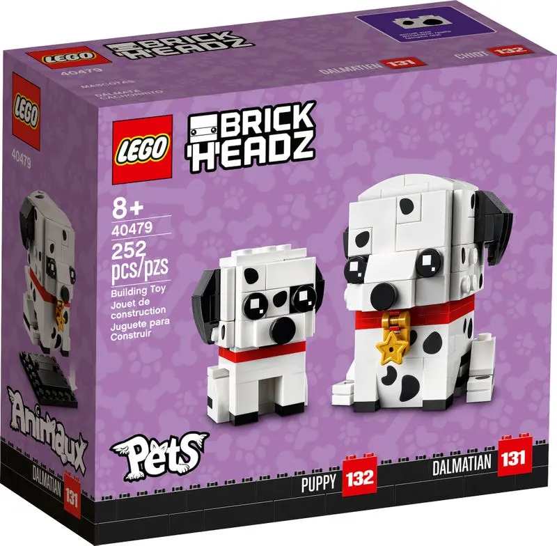 Lego Brickheadz - Pets - Puppy & Dalmatian (40479) Retired Building Toy Low Stock 1