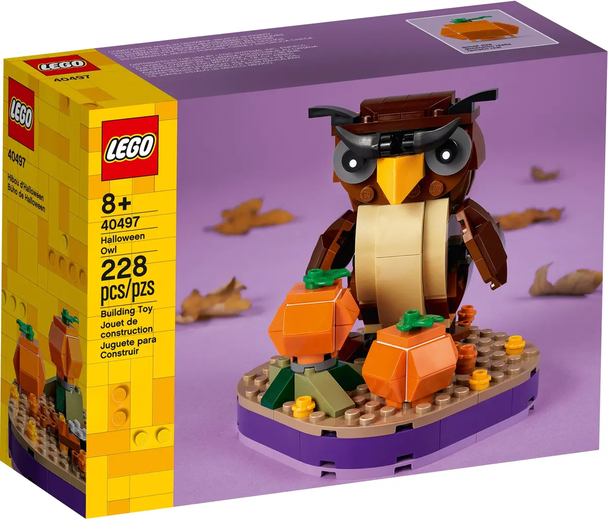 Lego Exclusives - Holiday Series - Halloween Owl Building Toy (40497) Low Stock 1