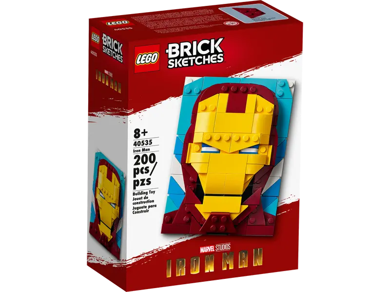 Lego Brick Sketches - Marvel - Iron Man (40535) Building Toy Low Stock 1