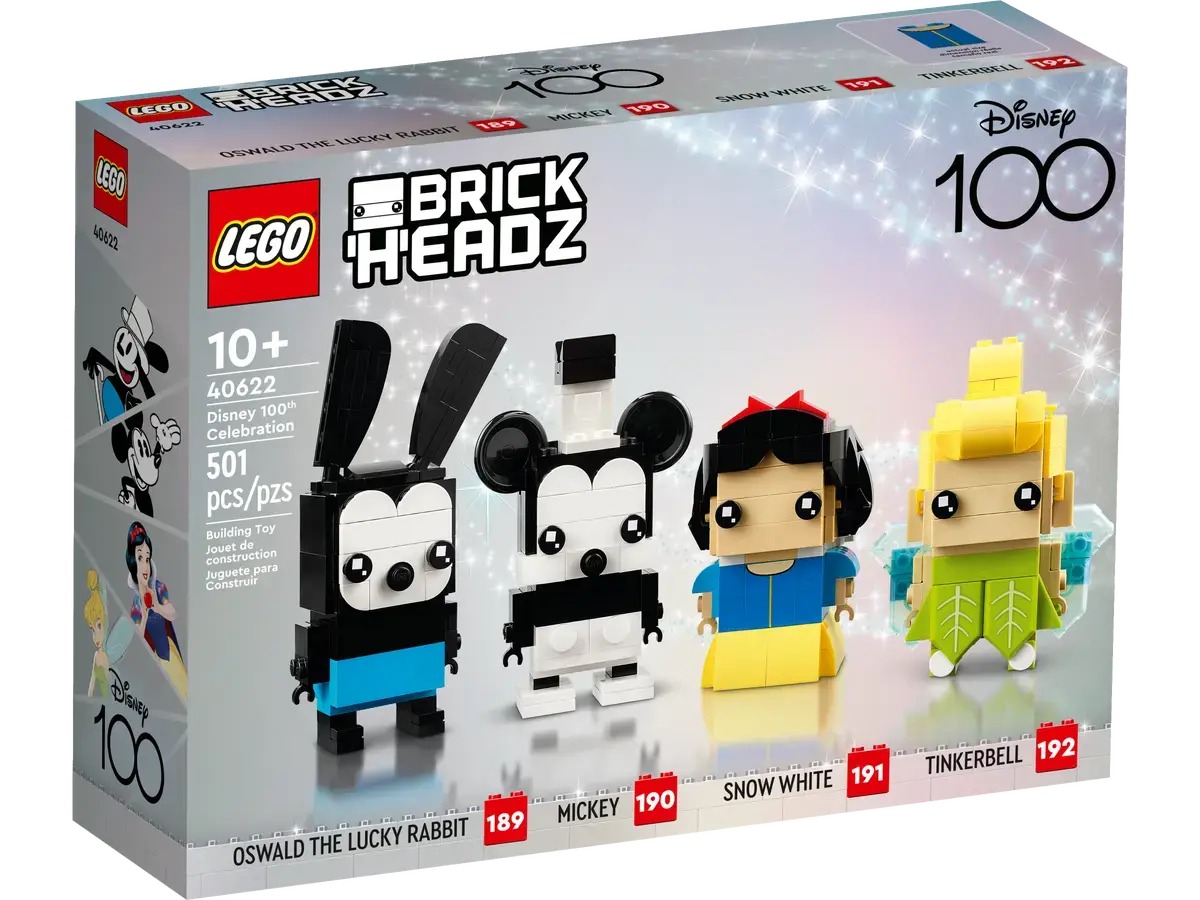 Lego Brickheadz - Disney 100 - Disney 100Th Celebration Building Toy (40622) Low Stock 1