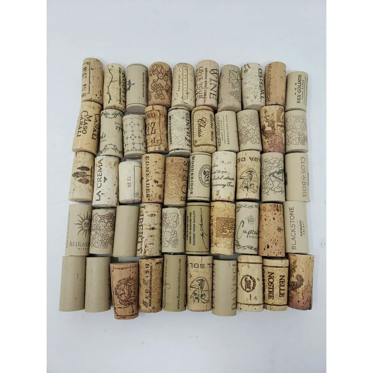 Wine Corks Mixed Brands For Arts And Crafts Synthetic / Real Lot Of 50 Used 1