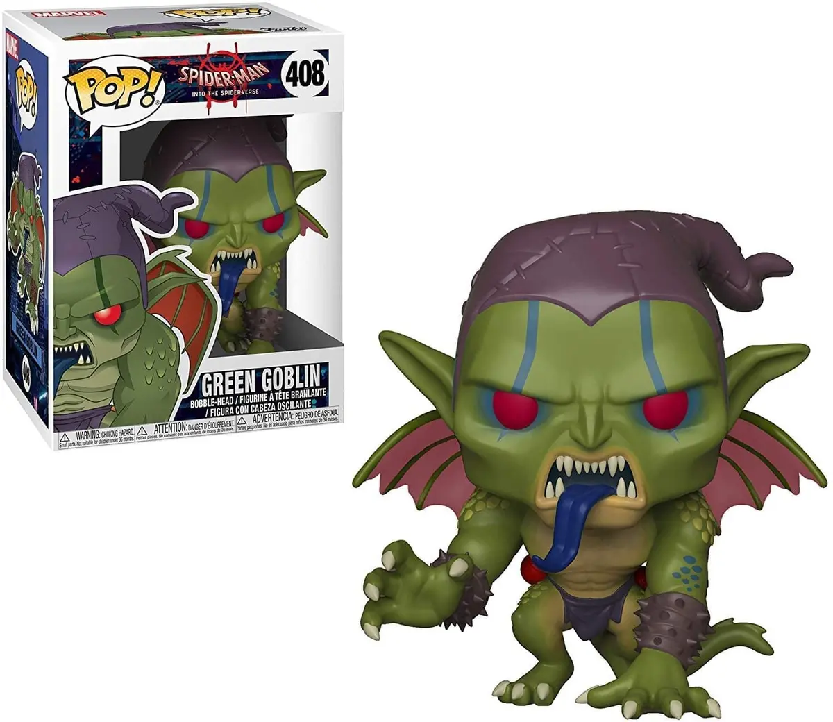 Funko Pop! Marvel - Spider-Man Into The Spiderverse #408 - Green Goblin Vinyl Figure 1