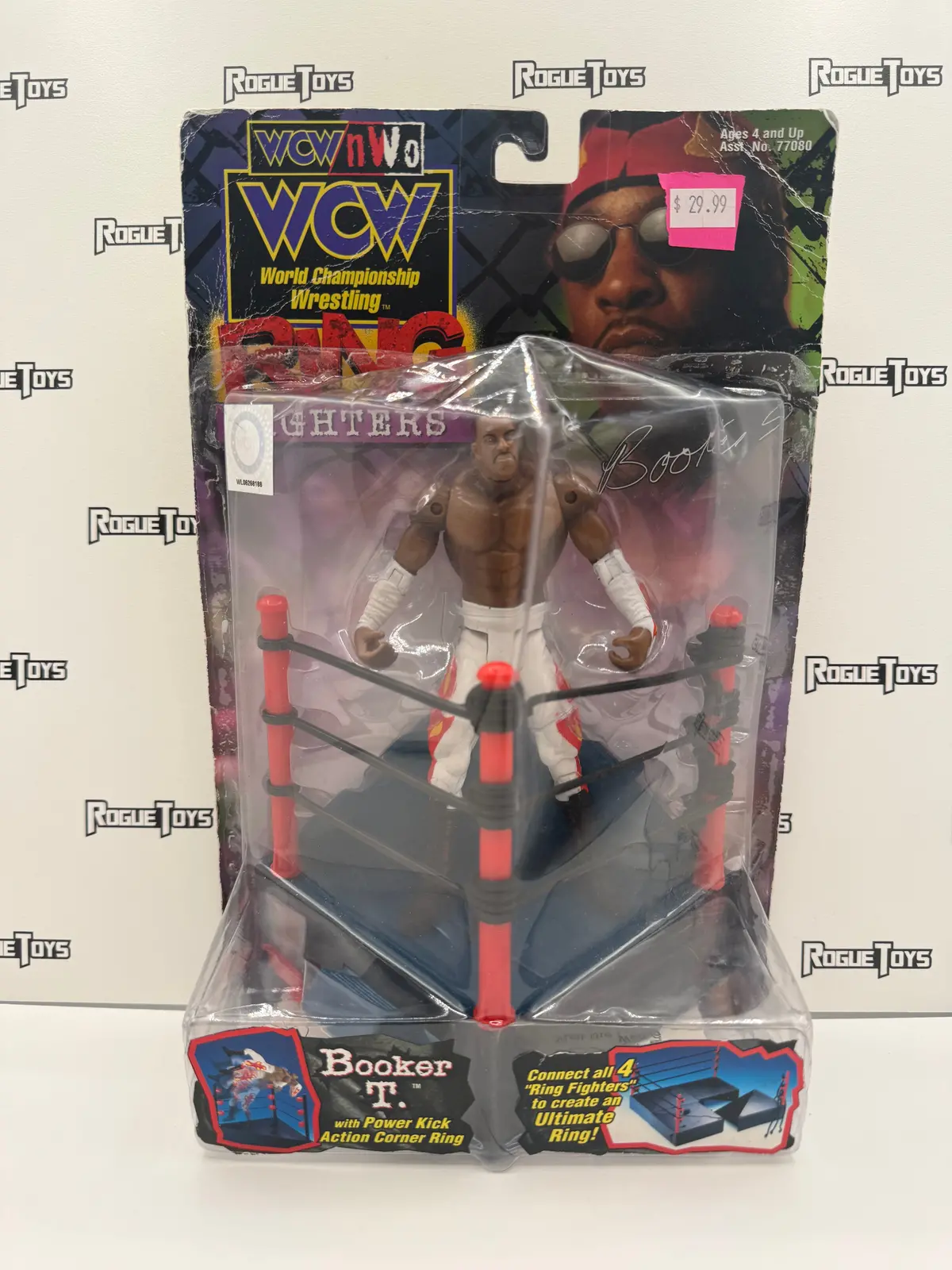 Toybiz Wcw Ring Fighters Booker T. (With White Tights) 1