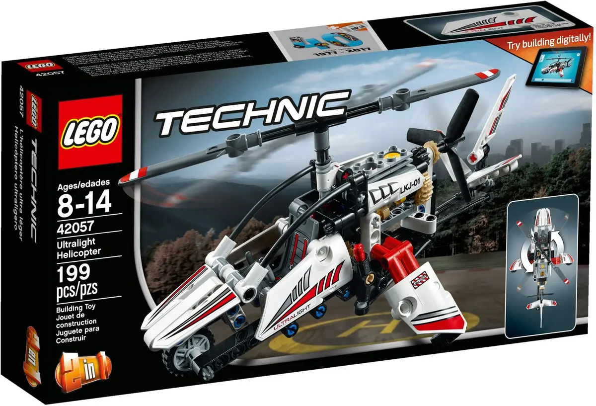 Lego Technic 2-In-1 - Ultralight Helicopter (42057) Retired Building Toy Last One! 1