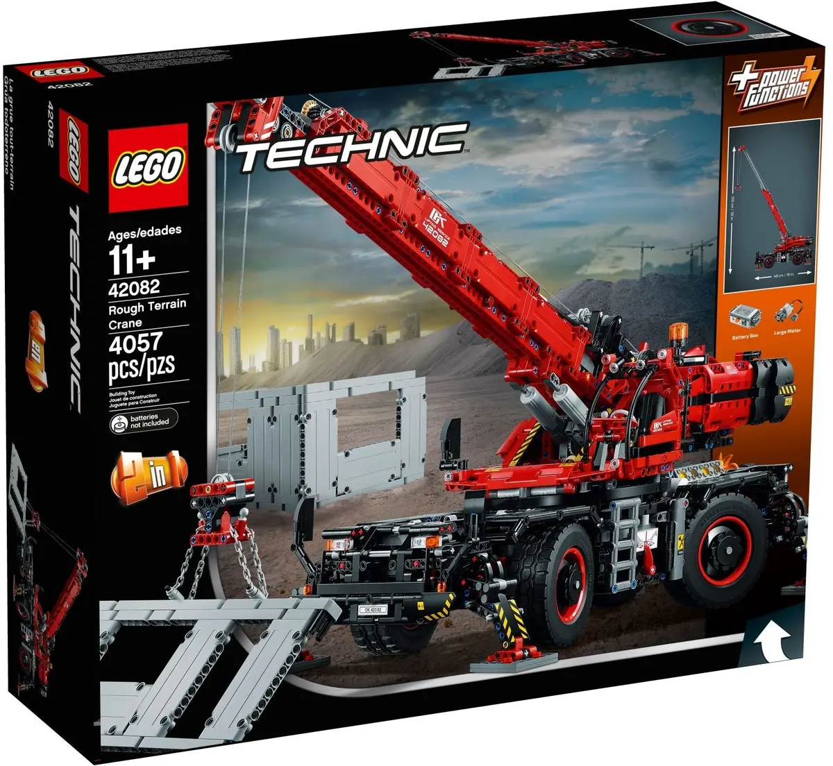 Lego Technic - Rough Terrain Crane With Power Functions (42082) 2-In-1 Building Toy 1