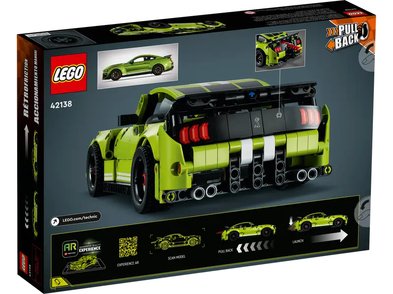 Lego Technic (42138) Ford Mustang Shelby Gt500 Retired Building Toy Low Stock 2