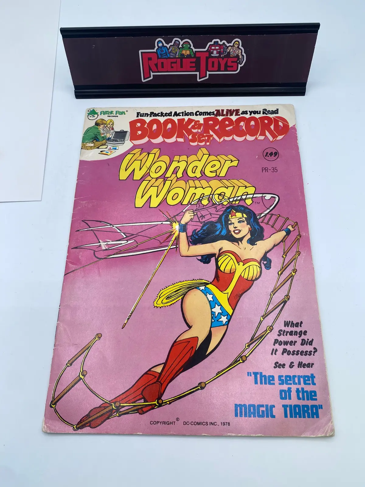 Dc Comics/Peter Pan Records Books & Record Set Wonder Woman “The Secret Of The Magic Tiara” 1