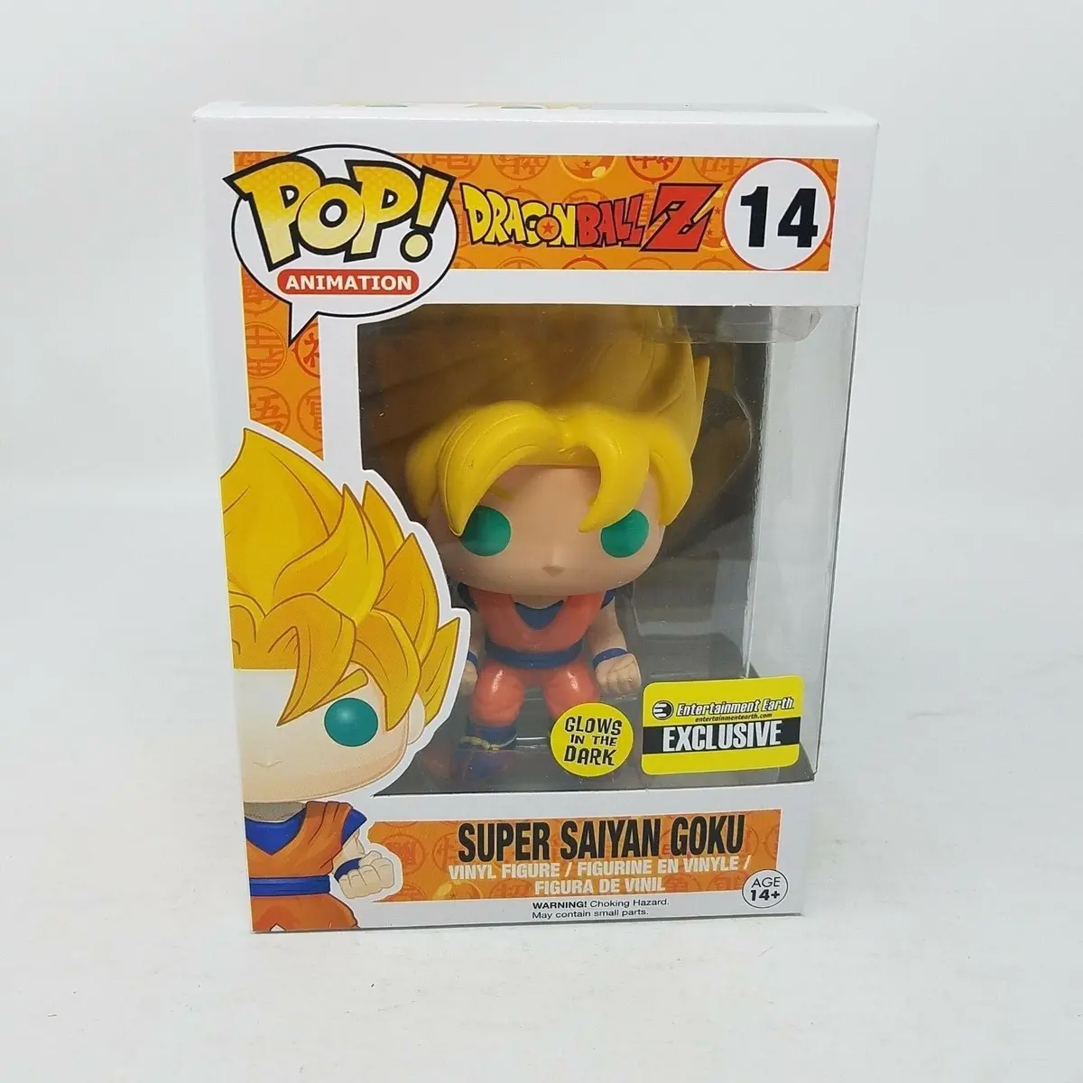 Funko Pop! Animation Dragonball Z Super Saiyan Goku #14 Exclusive (Gitd) Nos 1