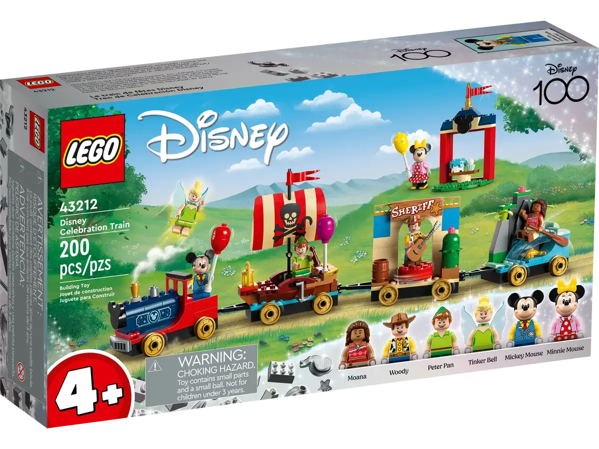 Lego Disney (4+) Disney Celebration Train (Disney 100) Building Toy (43212) Low Stock 1