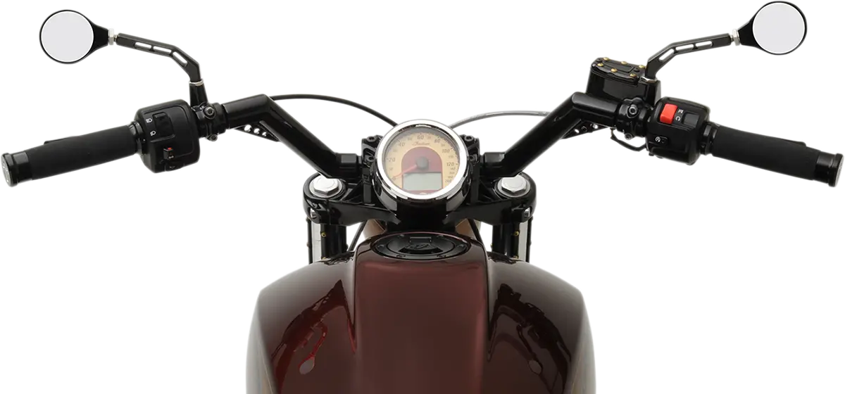 Trask 1-1/4" V-Line Handlebar - Indian Scout - Black Tm-2025Bk 1
