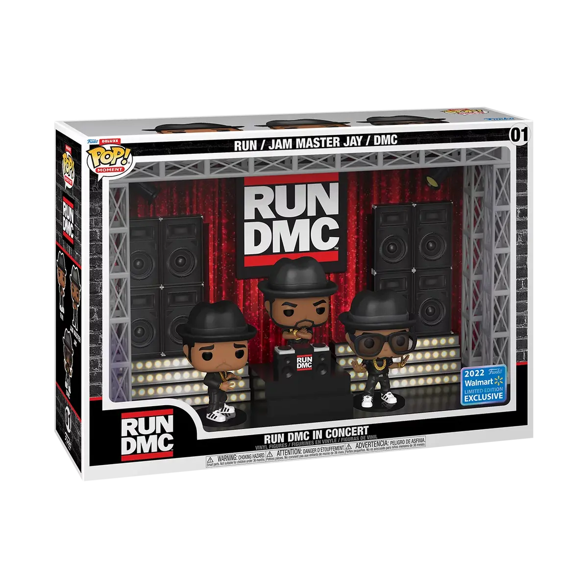 Funko Pop! Moment #01 - Run Dmc In Concert (1987) 2022 Limited Edition Deluxe Vinyl Figure Set (68402) Low Stock 1
