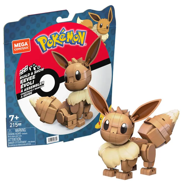 Mega Construx Pokémon - Build & Show Eevee (Hdl84) Building Set Low Stock 1