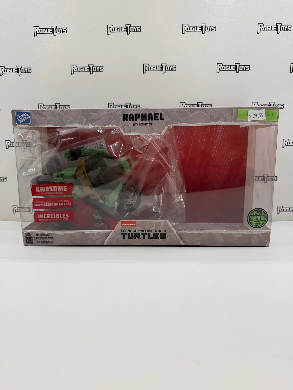 Bst Axn Nickelodeon Teenage Mutant Ninja Turtles (Tmnt) Raphael With Motorcycle 1