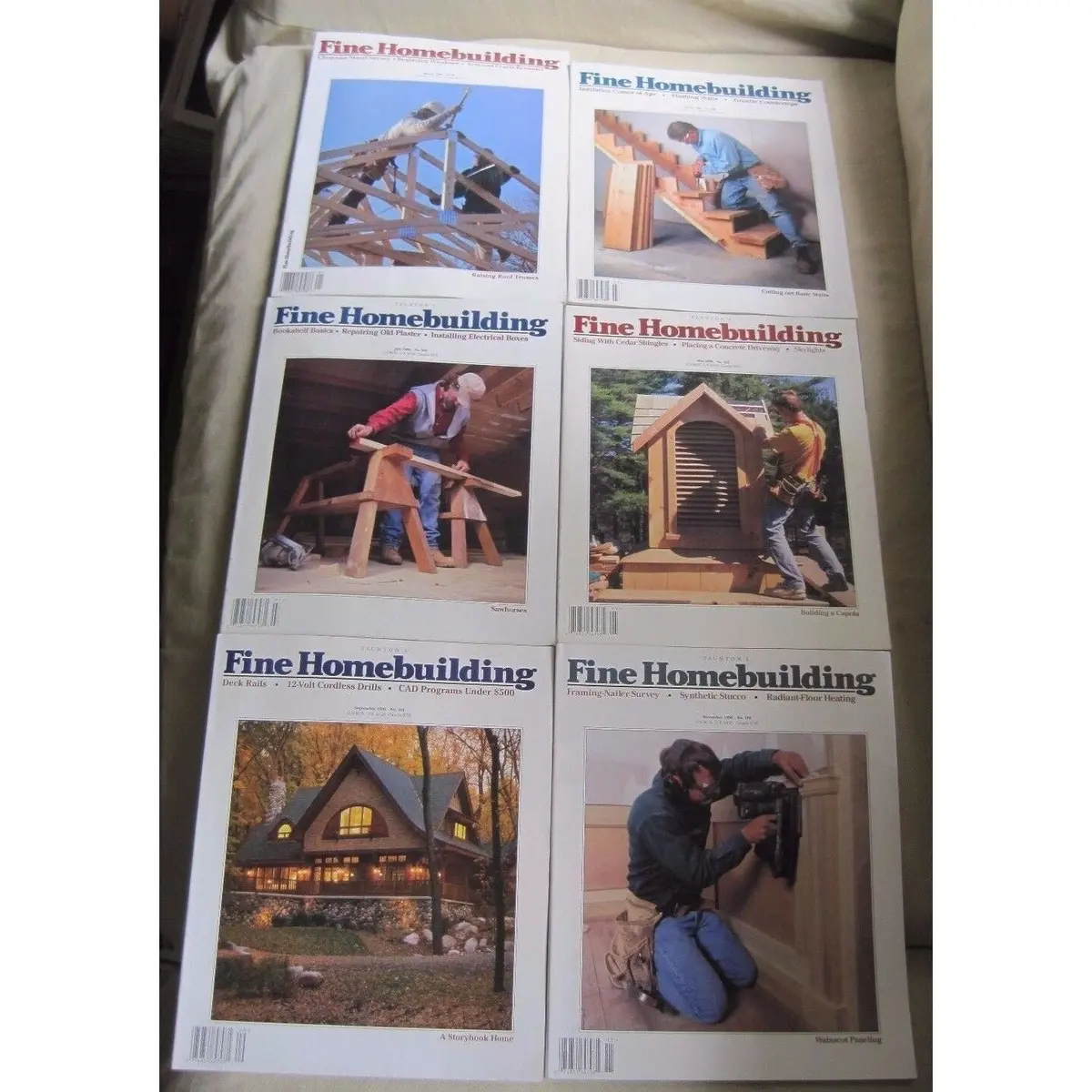 Fine Homebuilding Back Issues Magazines Lot Of 6 Entire Year 1996 Diy Remodeling 1