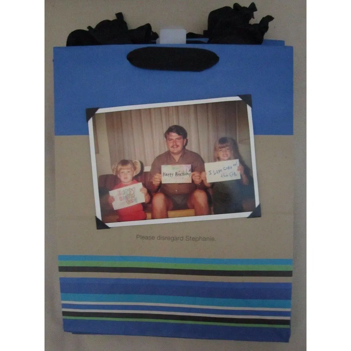 Please Disregard Stephanie Happy Birthday Hallmark Expressions Gift Bags Photo 1