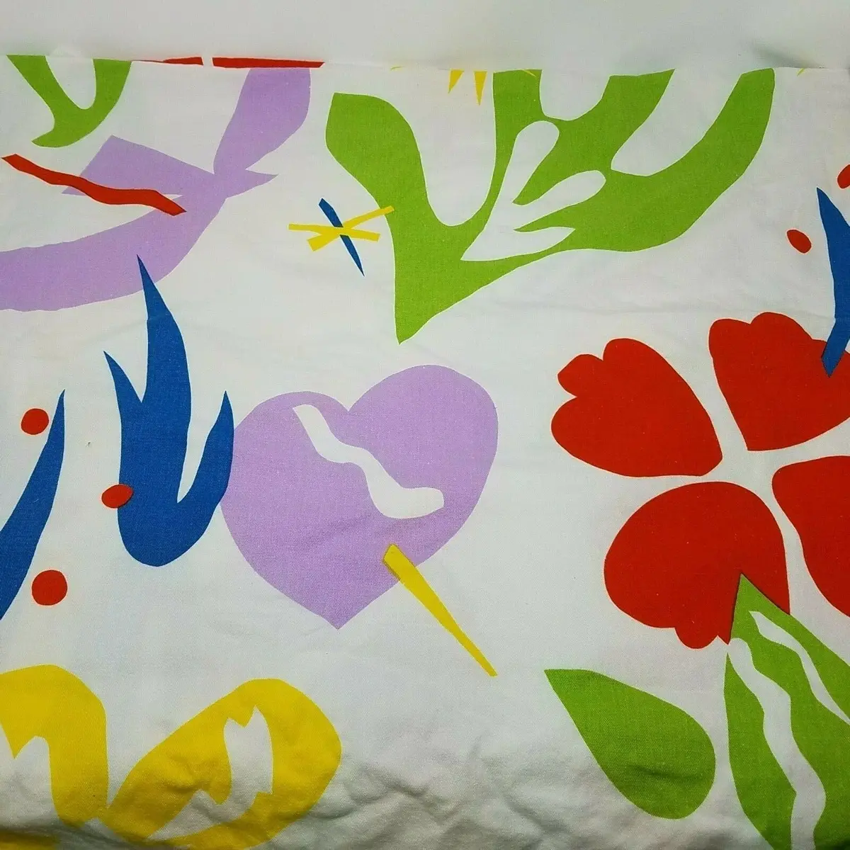 Vintage Quadrille Fabrics & Wallpaper Monsieur Henri 1979 70S Bright Colorful 5 1