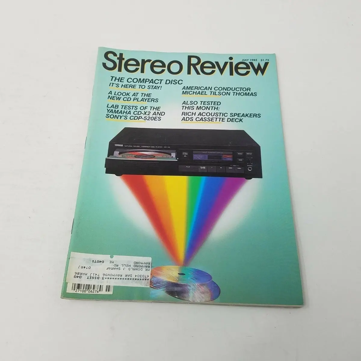Vintage July 1985 Stereo Review Magazine Hifi Electronics Advertisements Audio 1