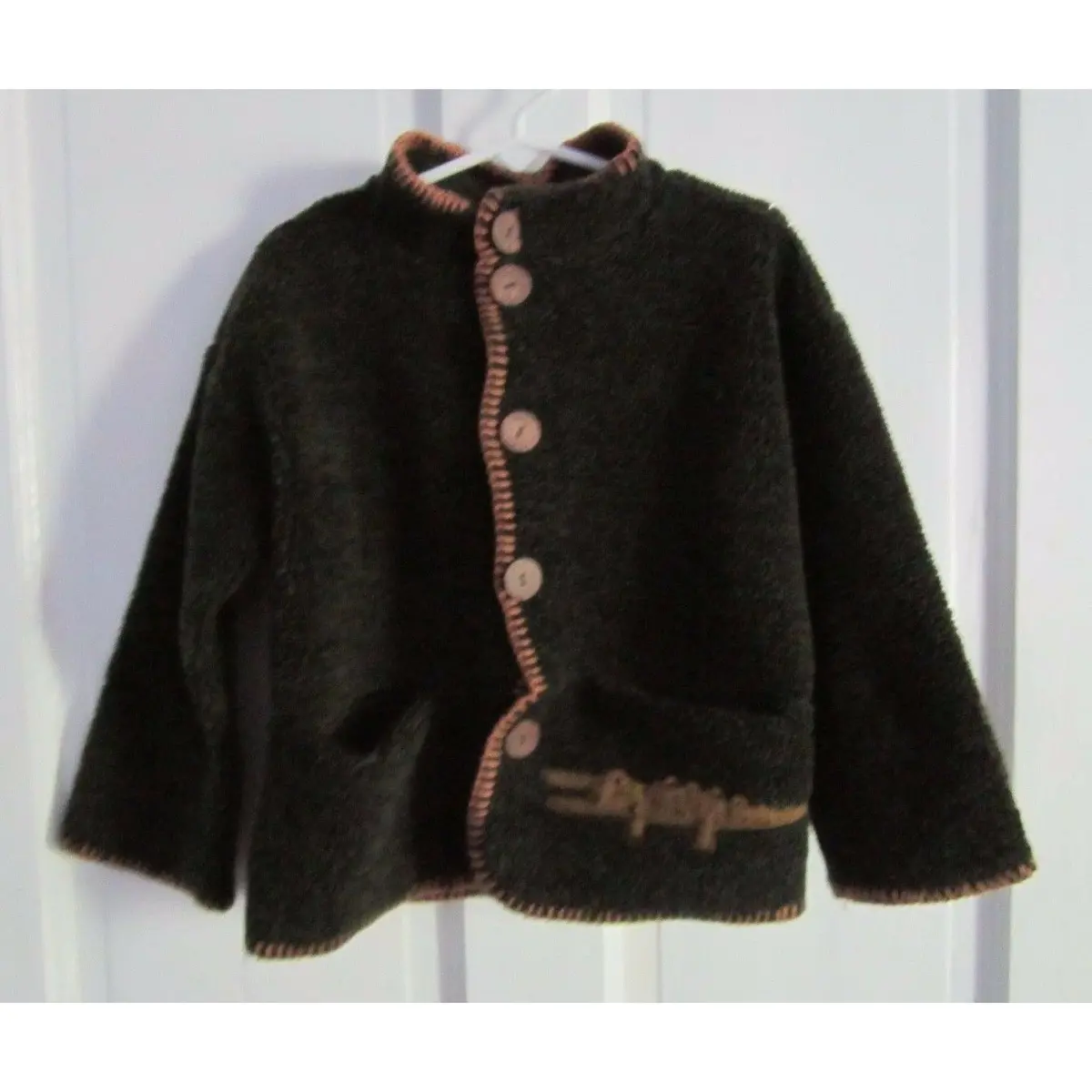 Kinderwear Berber Fleece Alligator Crocodile Sweater Jacket Toddler Boys 4T Kids 1