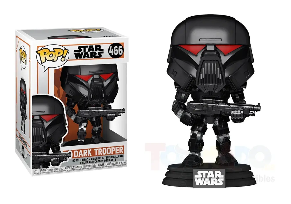 Funko Pop! Star Wars #466 - The Mandalorian - Dark Trooper Vinyl Figure (58289) 1