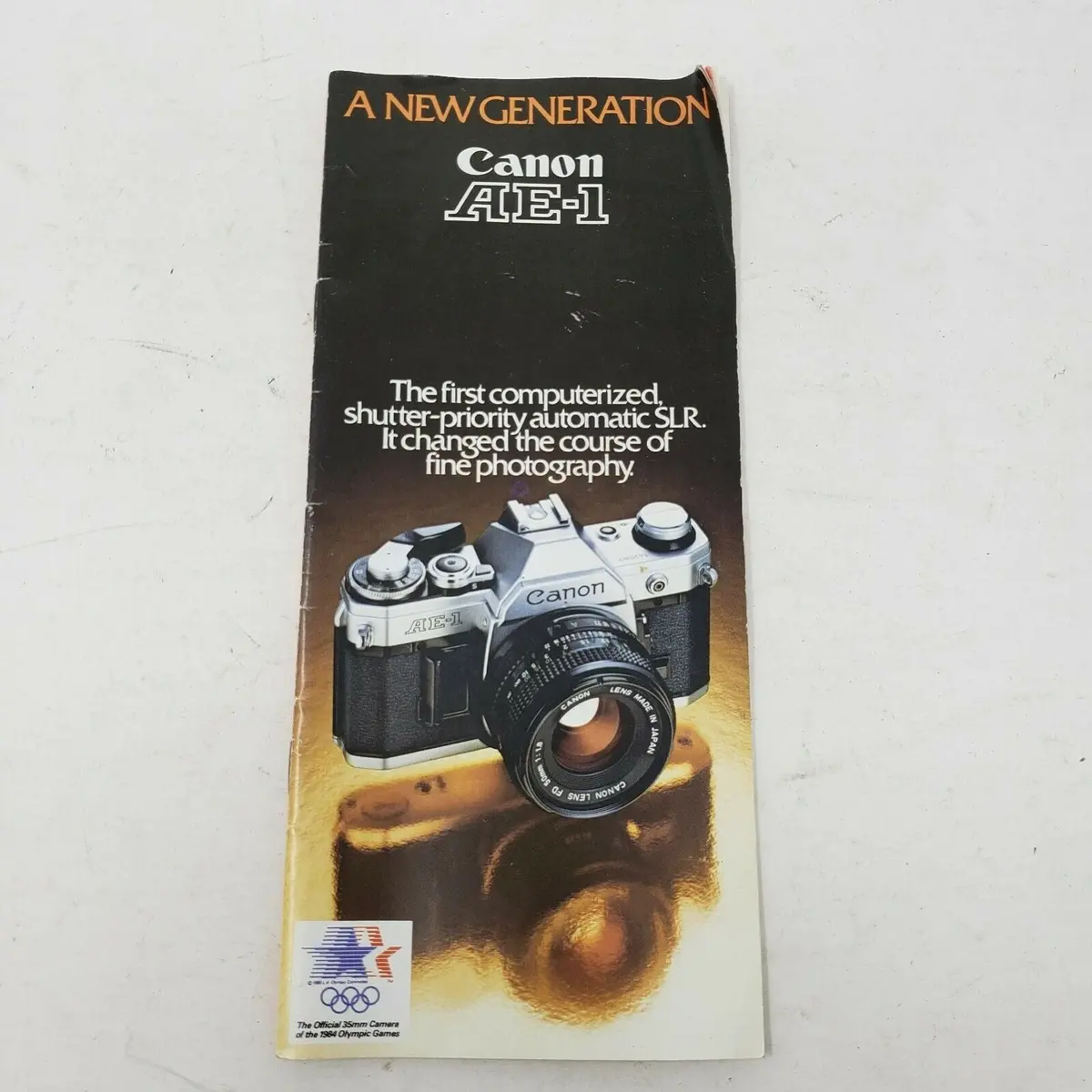Canon Ae-1 35Mm Camera Color Catalog Pamphlet Vintage Advertising Ephemera 35Mm 1