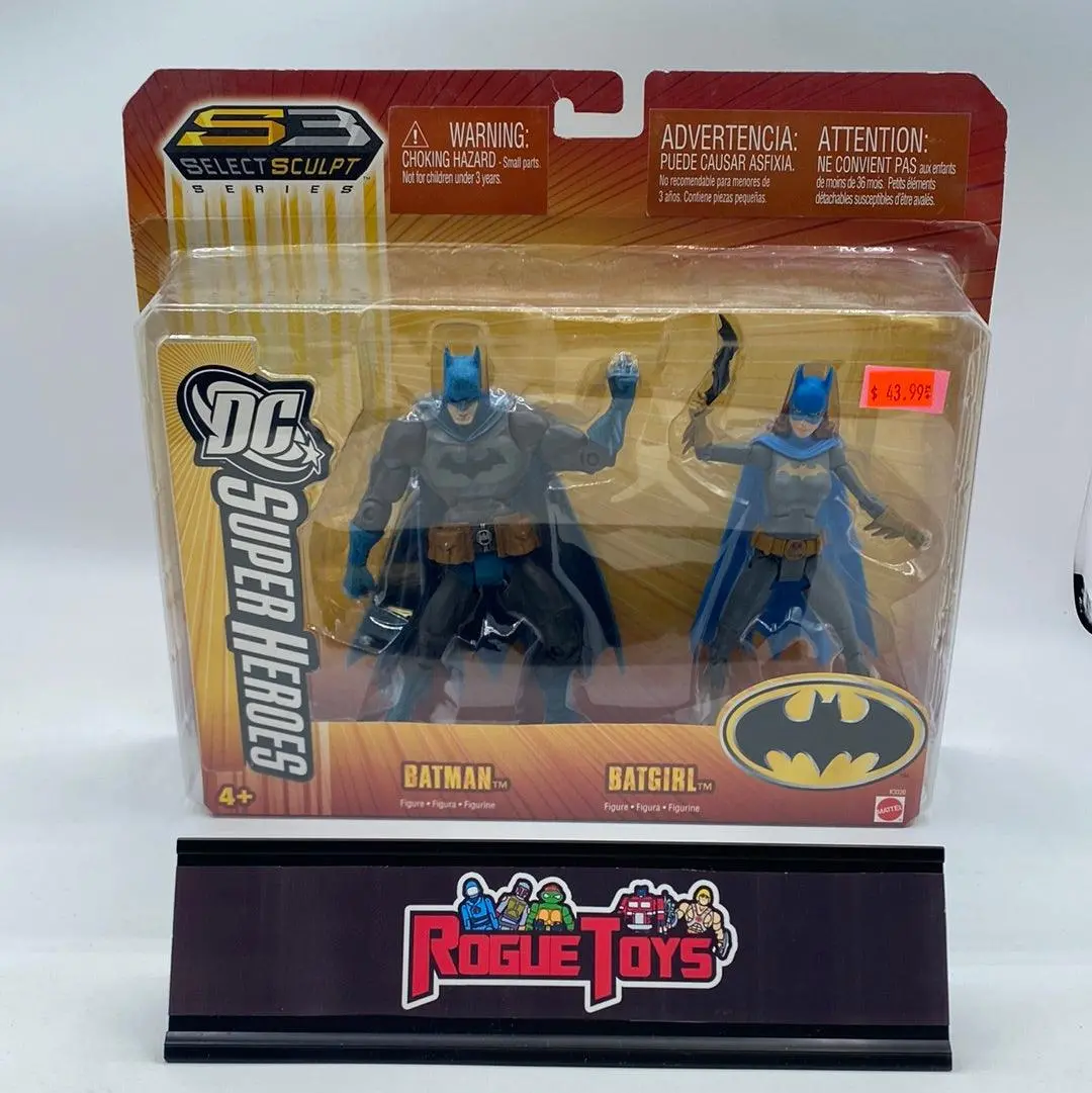 Mattel Dc Super Heroes Select Sculpt Series Batman & Batgirl 1