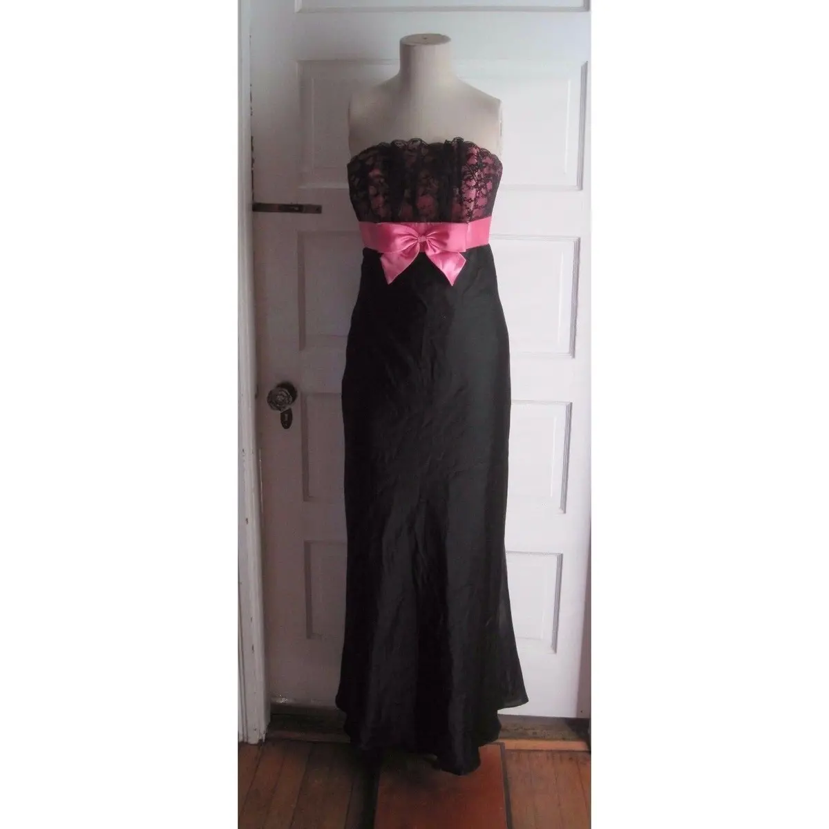 Jessica Mcclintock Gunne Sax Maxi Lace Formal Cocktail Prom Party Dress Womens 5 1