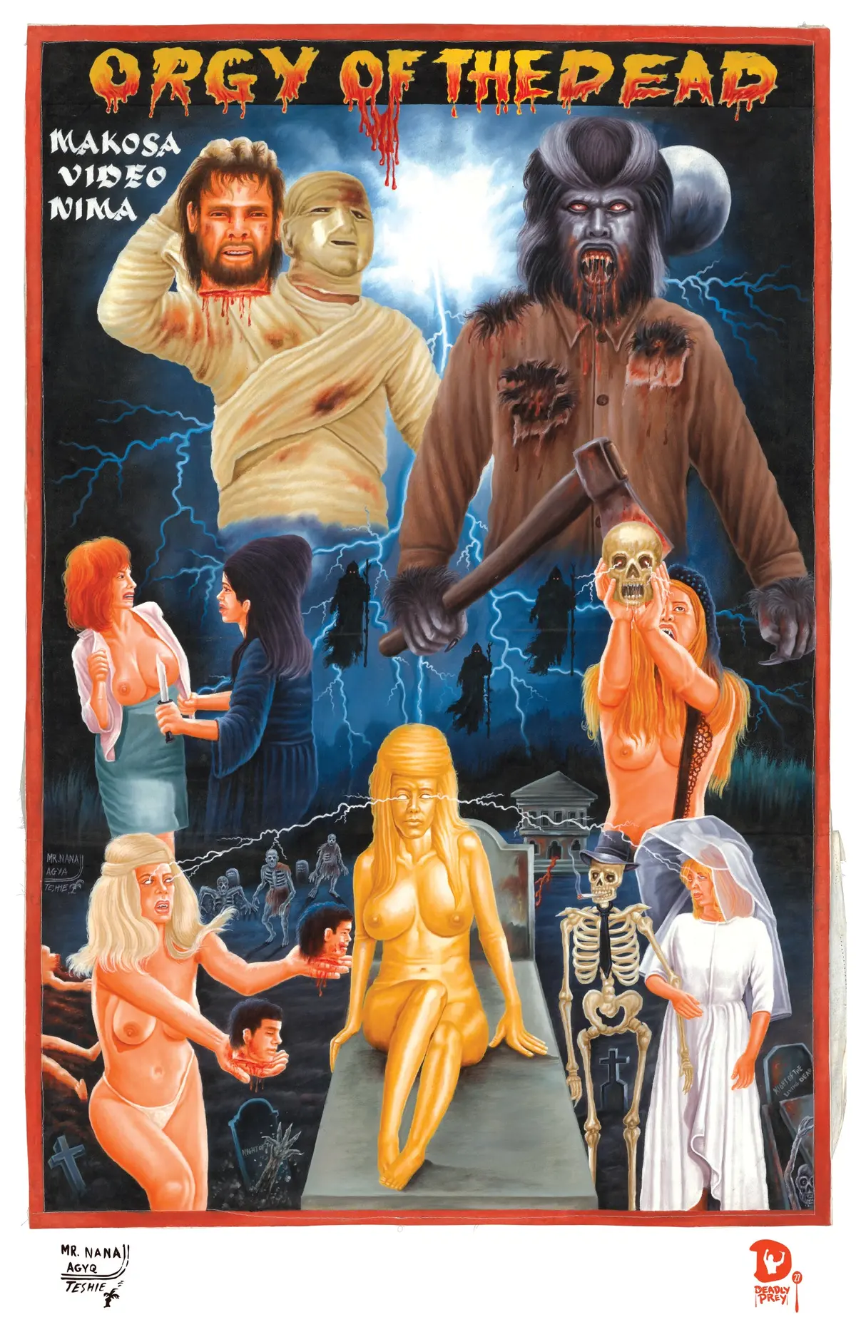 Orgy Of The Dead (High Quality Print) - Mr. Nana Agyq 1