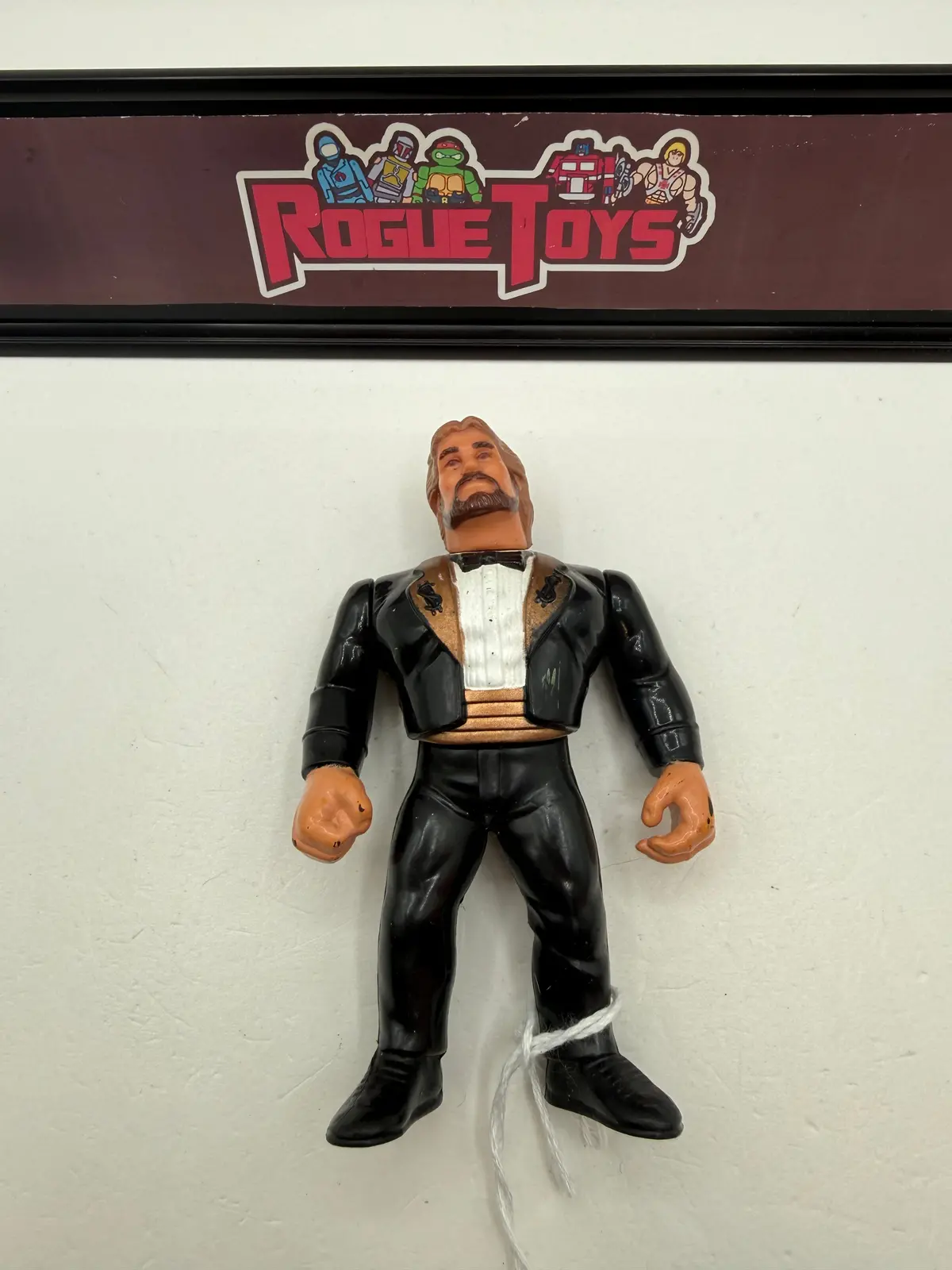 Hasbro Vintage Wwf Titan Sports Ted Dibiase Million Dollar Man Black Suit 1