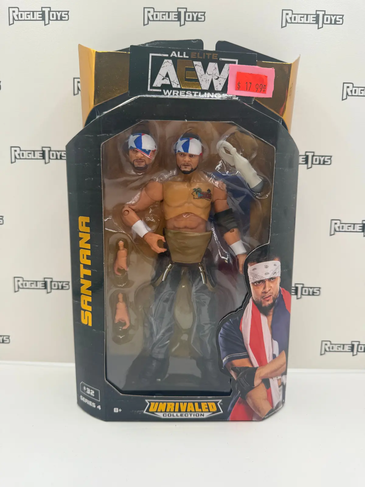 Jazwares Aew Unrivaled Collection Series 4 #32 Santana 1