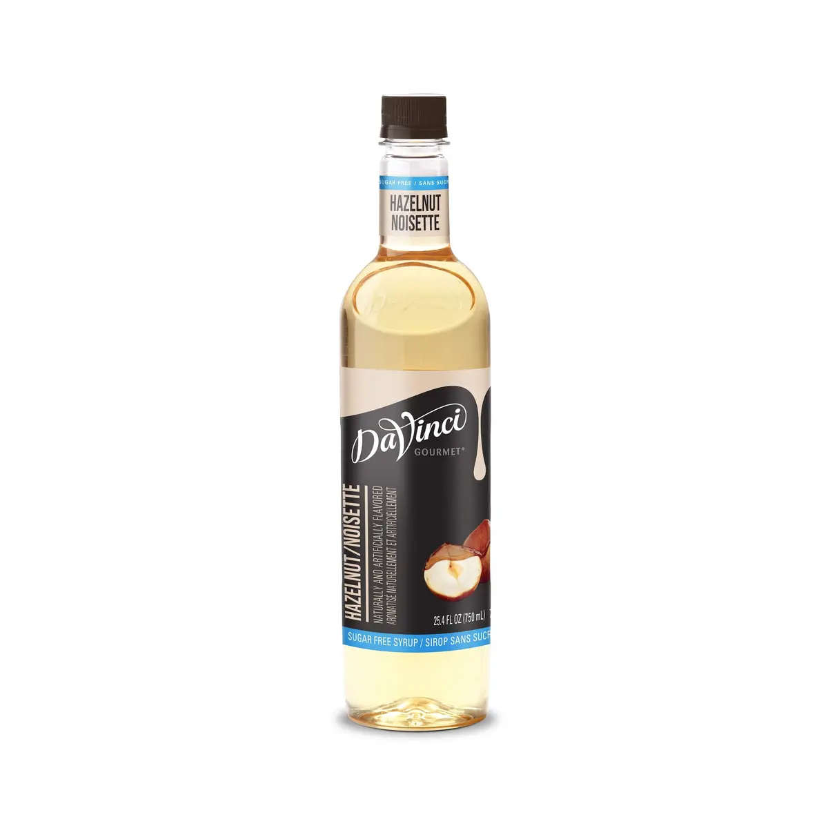 Sugar-Free Original Hazelnut Syrup - 12 X 750 Ml Plastic 1