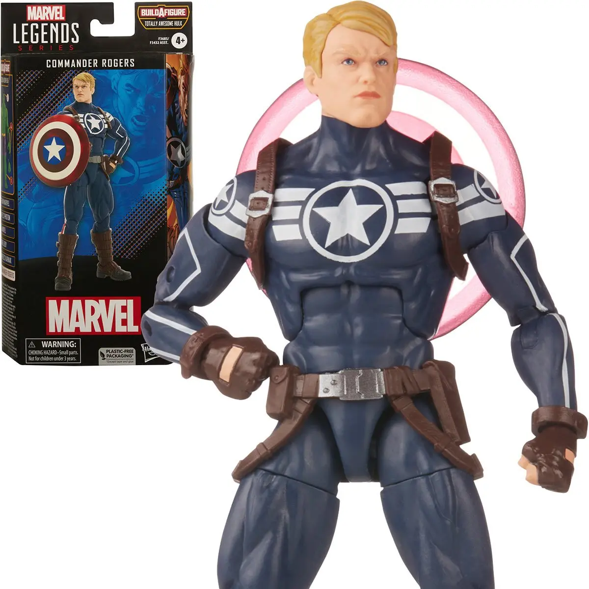 Marvel Legends Series (Totally Awesome Hulk Baf) Commander Rogers Action Figure (F3685) 1