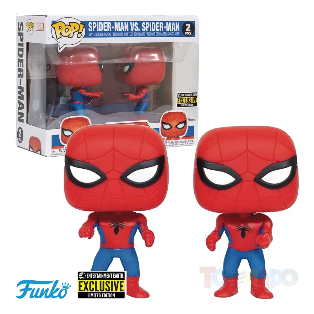 Funko Pop Marvel '60S Animated Series Spider-Man Vs Spider-Man (Pointing At) Ee Exclusive 2-Pack 48293 Last One! 1