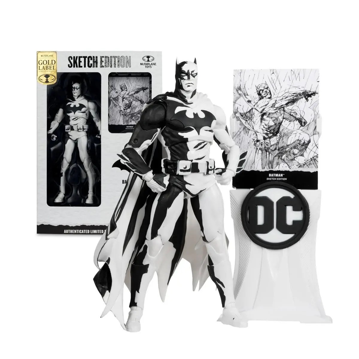 Mcfarlane Dc Multiverse - Sketch Edition - Batman (Hush) - Gold Label Collection Action Figure 17199 Low Stock 1