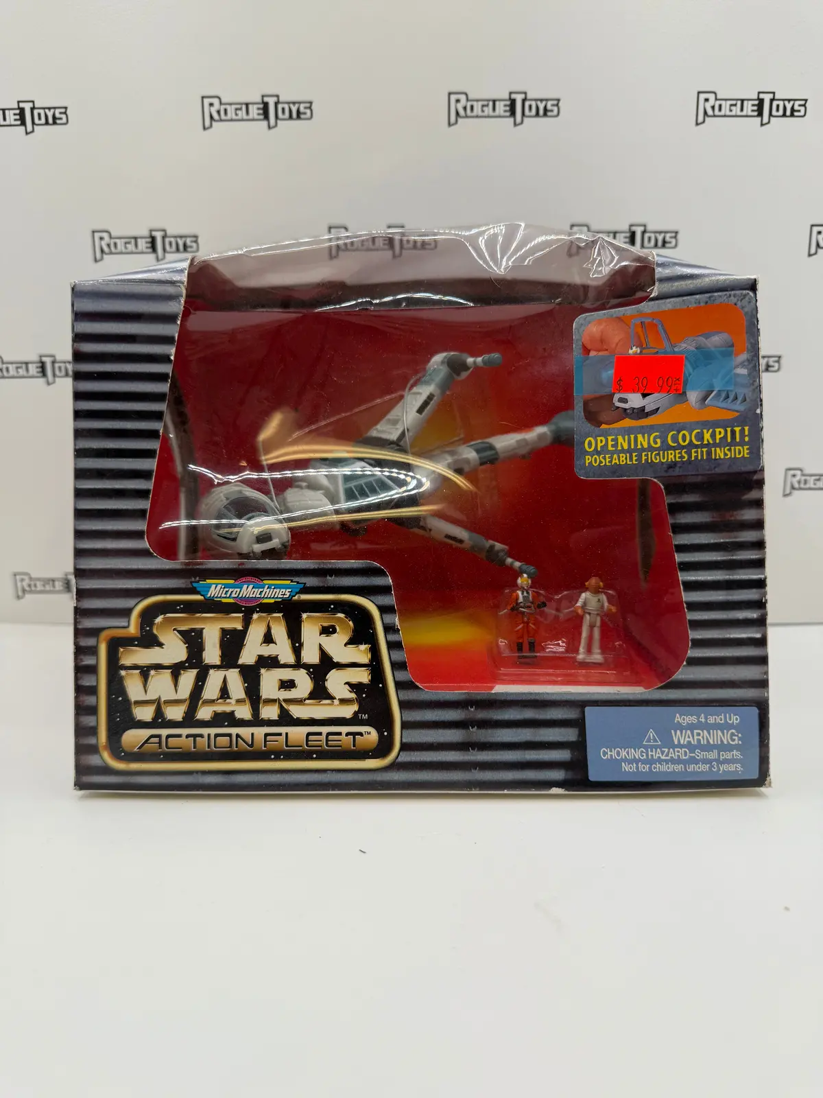 Galoob Micro Machines Star Wars Action Fleet B-Wing Starfighter Featuring Rebel Pilot & Admiral Ackbar 1