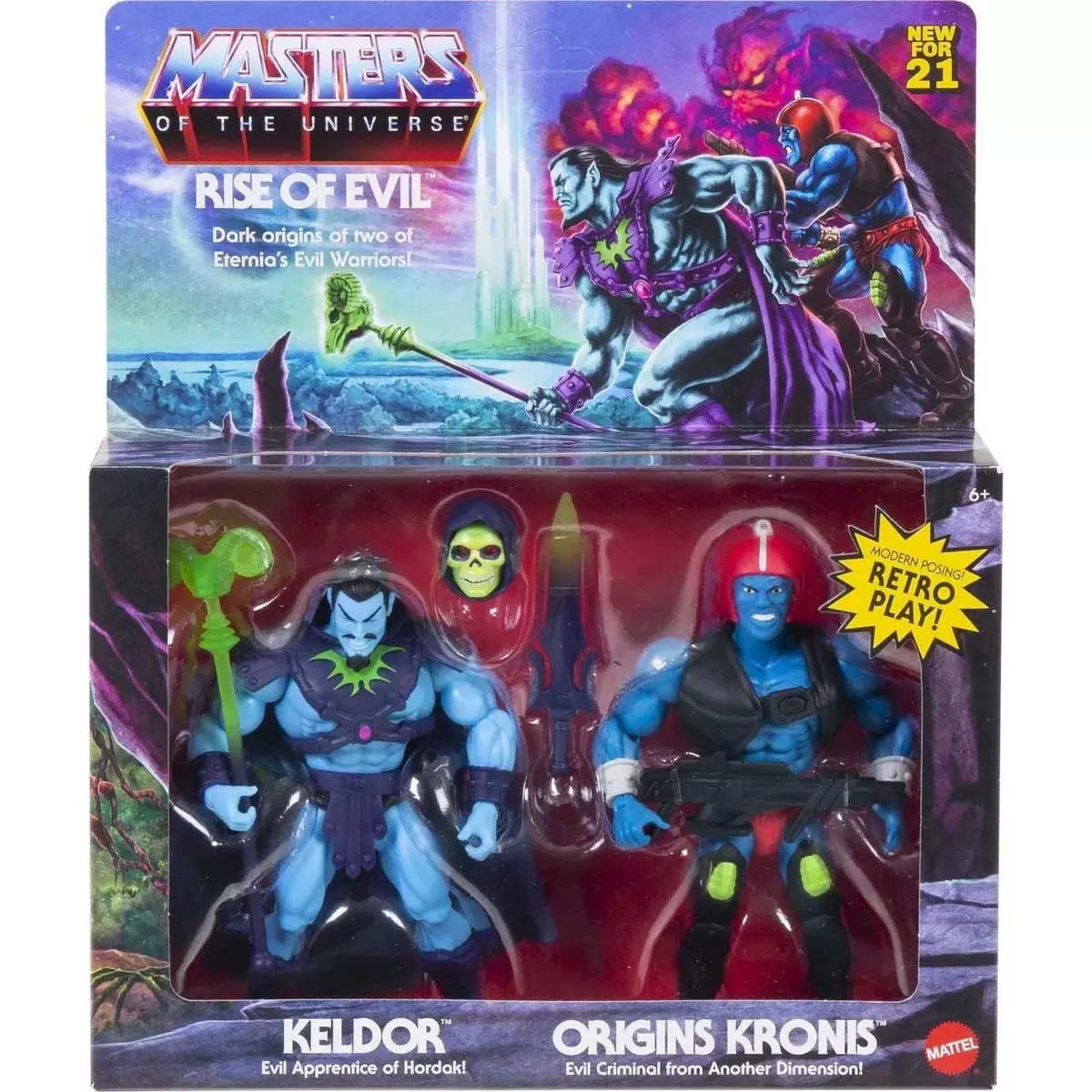 Motu Masters Of The Universe Origins - Rise Of Evil - Keldor And Origins Kronis Action Figures Hbj16 Low Stock 1