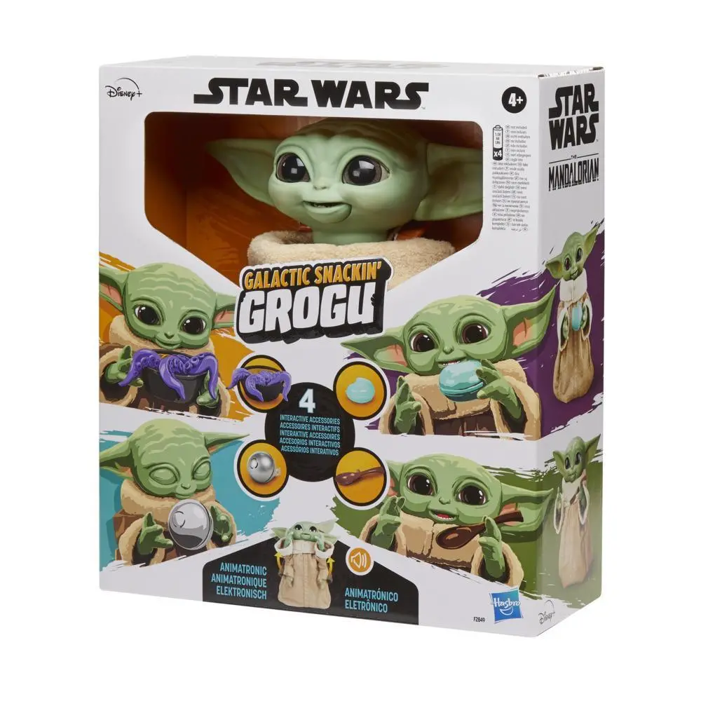 Star Wars: The Mandalorian - Galactic Snackin Grogu Animatronic Toy (F2849)  Low Stock 1