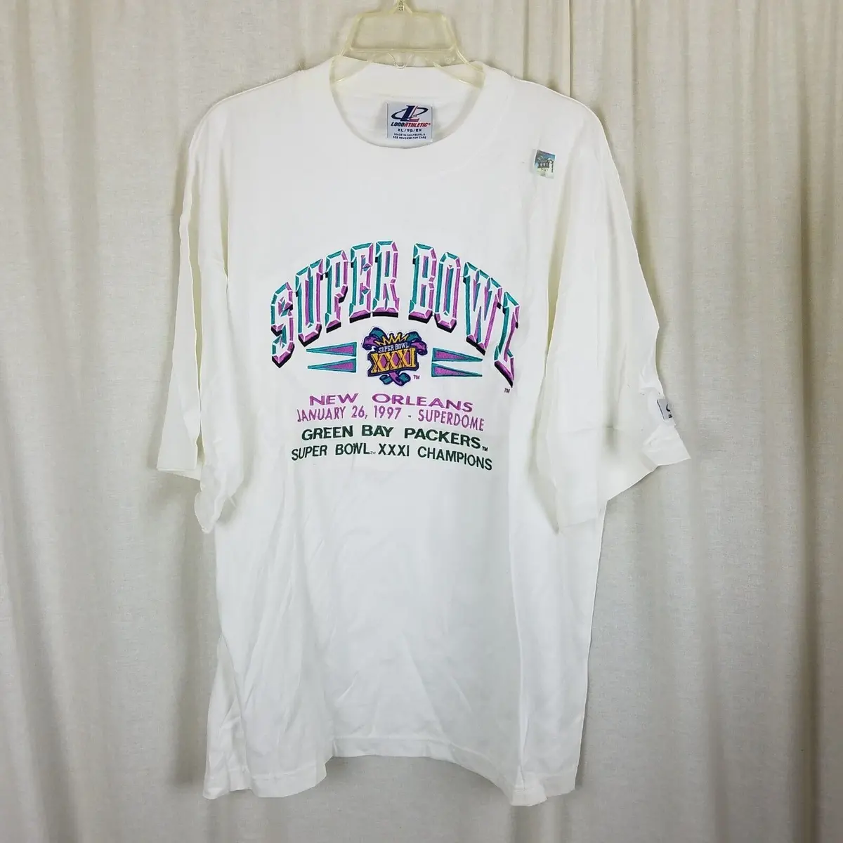 Vintage Green Bay Packers Xxxi Super Bowl Champions Tshirt Mens Xl 97 1
