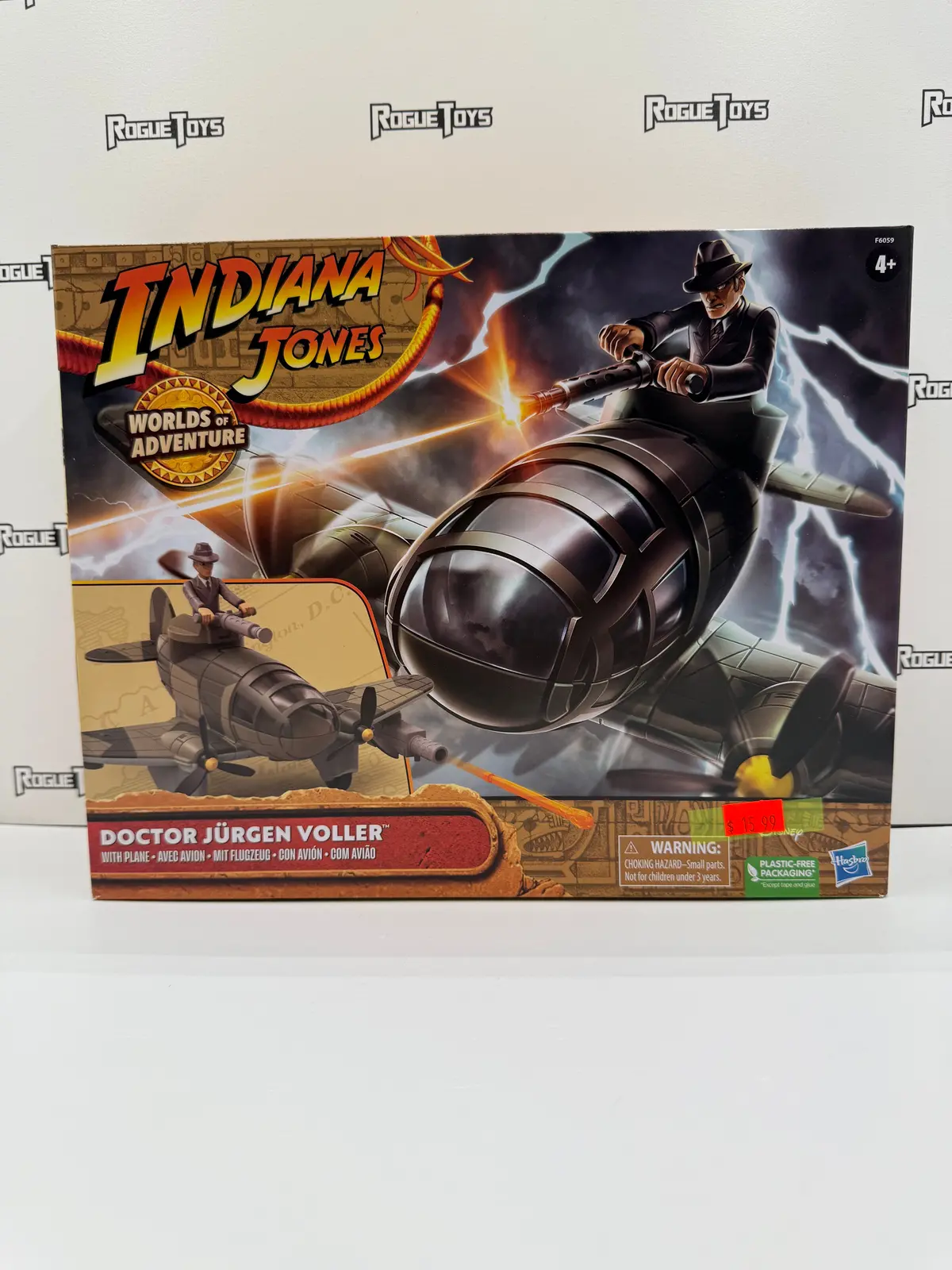 Hasbro Indiana Jones Worlds Of Adventure Doctor Jürgen Voller With Plane 1