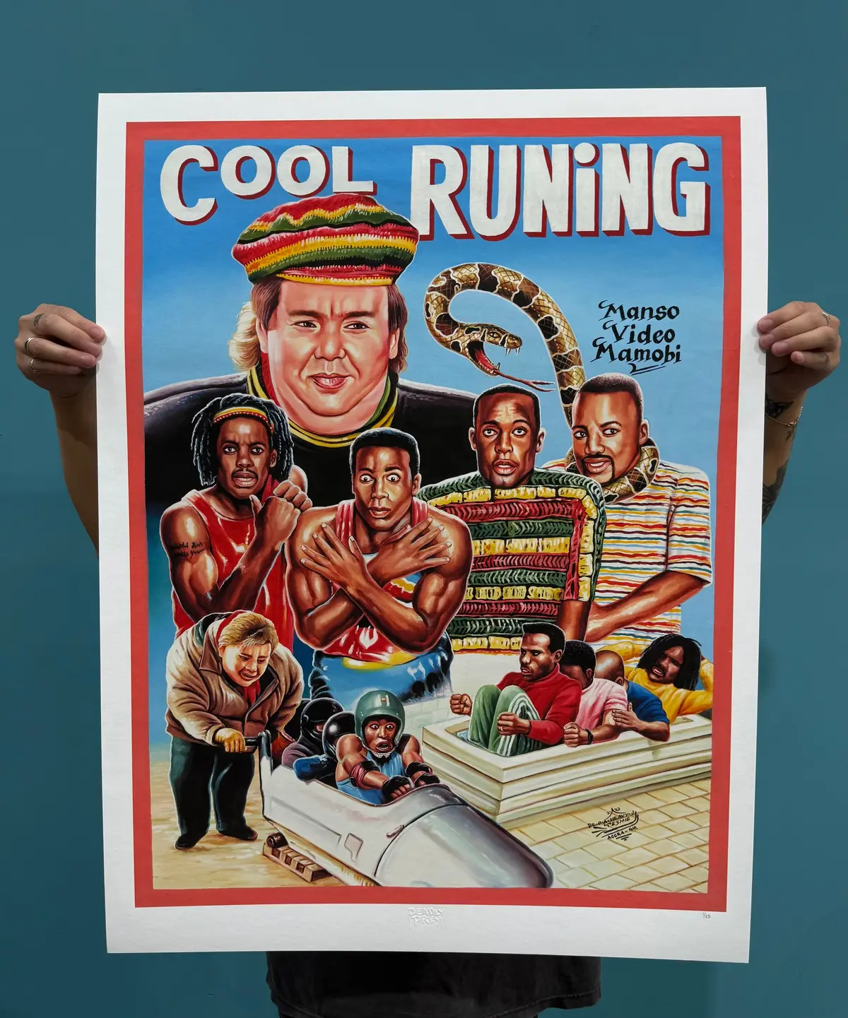 Cool Runnings - Limited Edition Archival Giclée Print From Static Medium By Heavy J 1