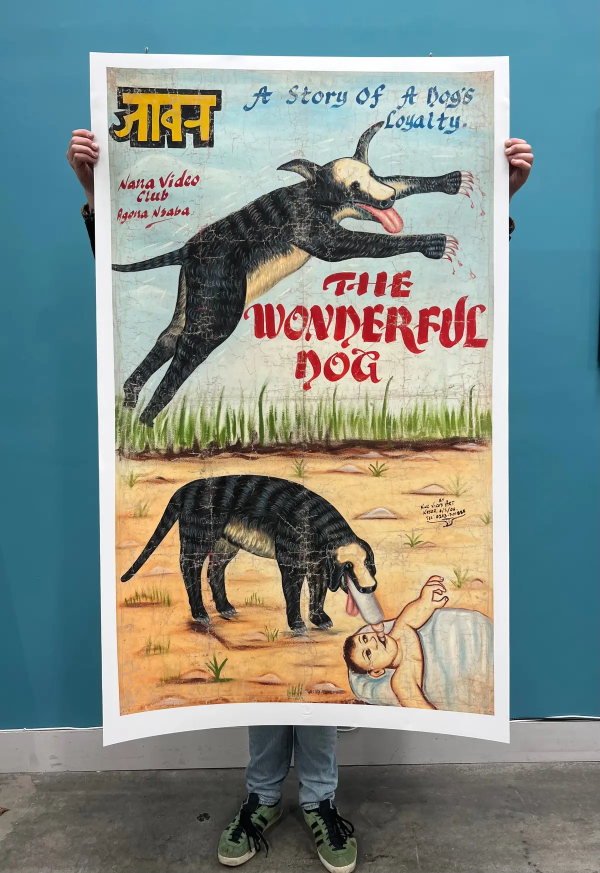 Wonderful Dog- 1:1 Archival Giclée Print From Static Medium By King Vicos (40X70”) 1