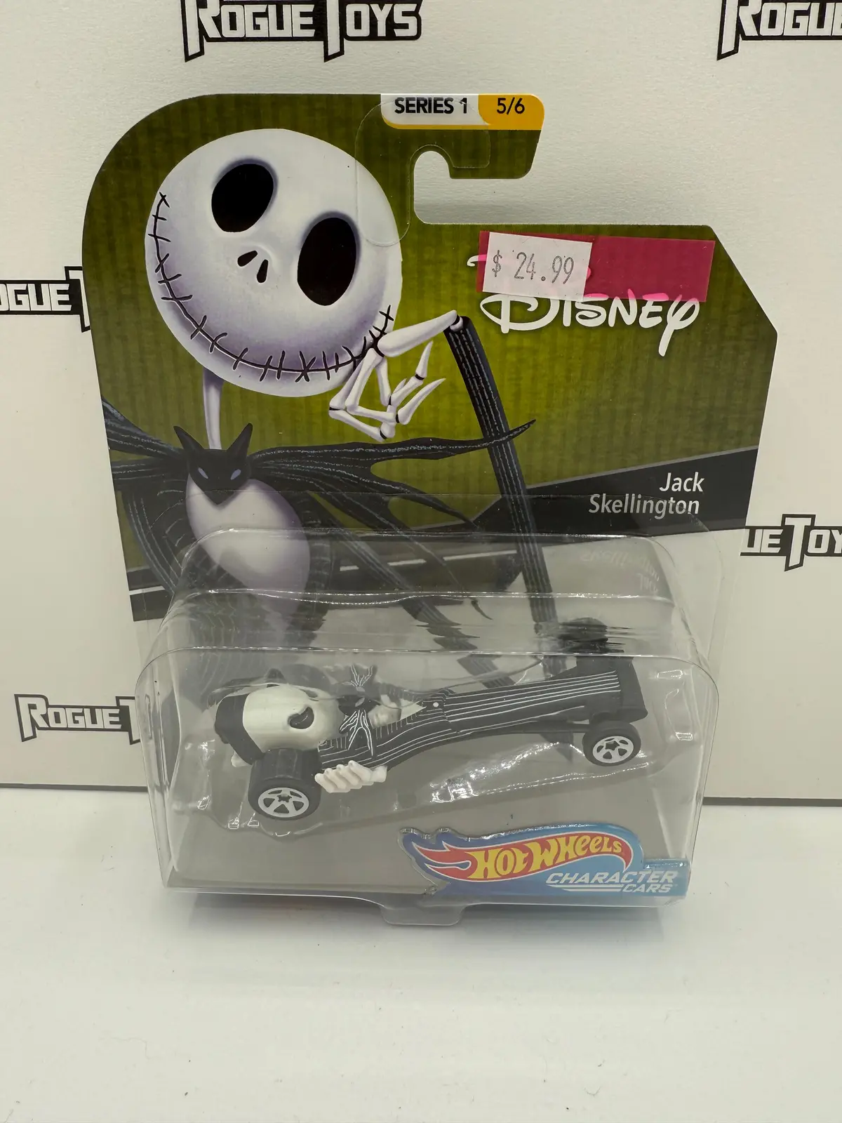 Mattel Hot Wheels Character Cars Series 1 Disney Jack Skellington 1